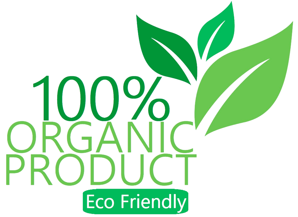 100% organic product logo